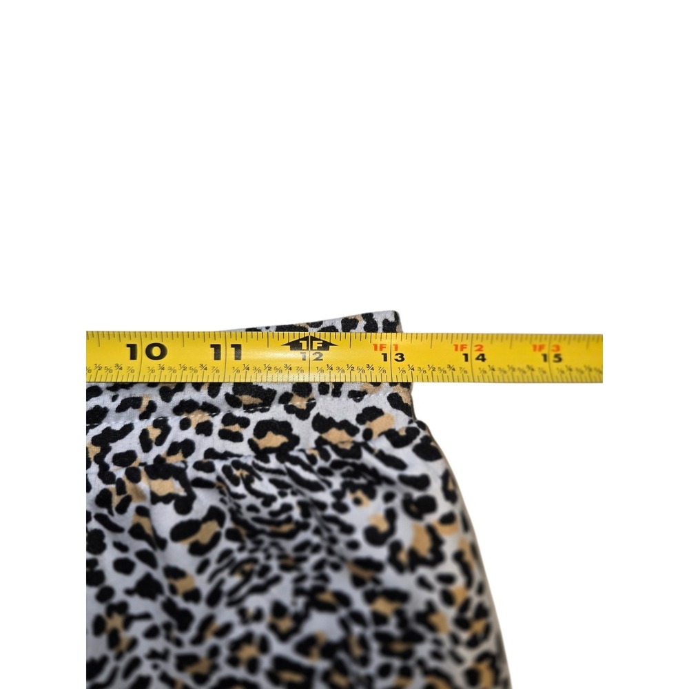Flora by Nikrooz Womens Pajama Set Size Small Leopard Print Short Sleeve 2 Piece - Picture 6 of 7